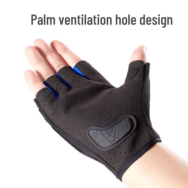 Men's Half-Finger Hard Shell Riding Gloves