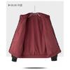 Mens Business Casual Stand Collar Jacket Middle Aged Outdoor Lightweight Loose Fit