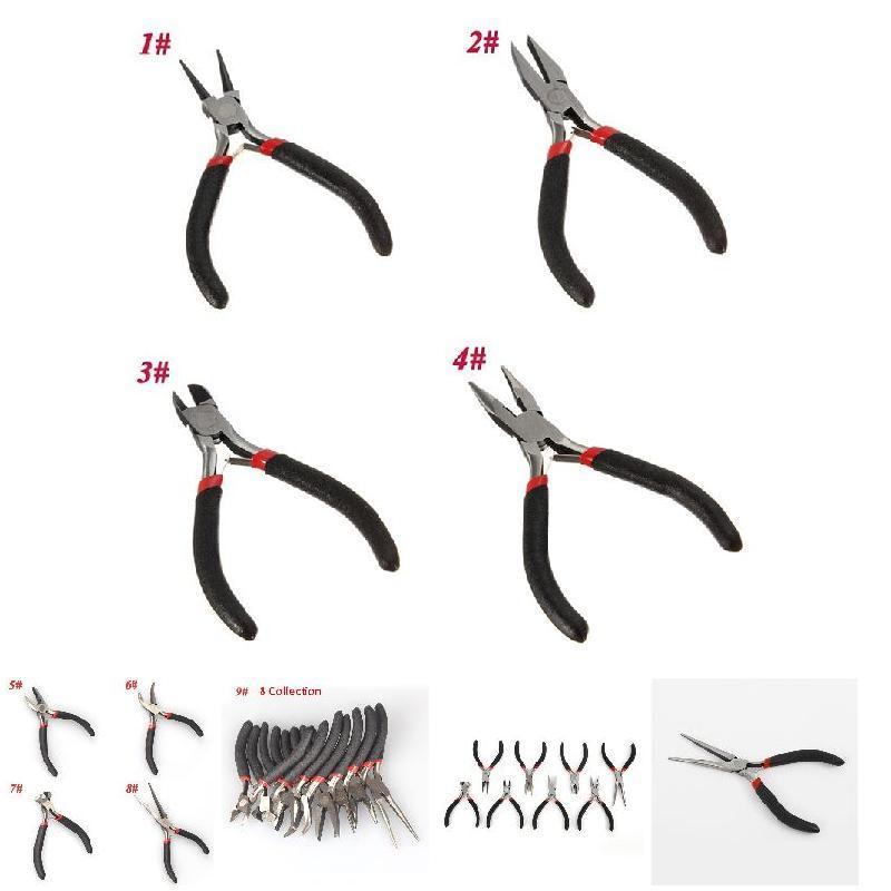 1/8pcs Jewellery DIY Making Beading Mini Pliers Tools Kit Set Round Flat Long Nose