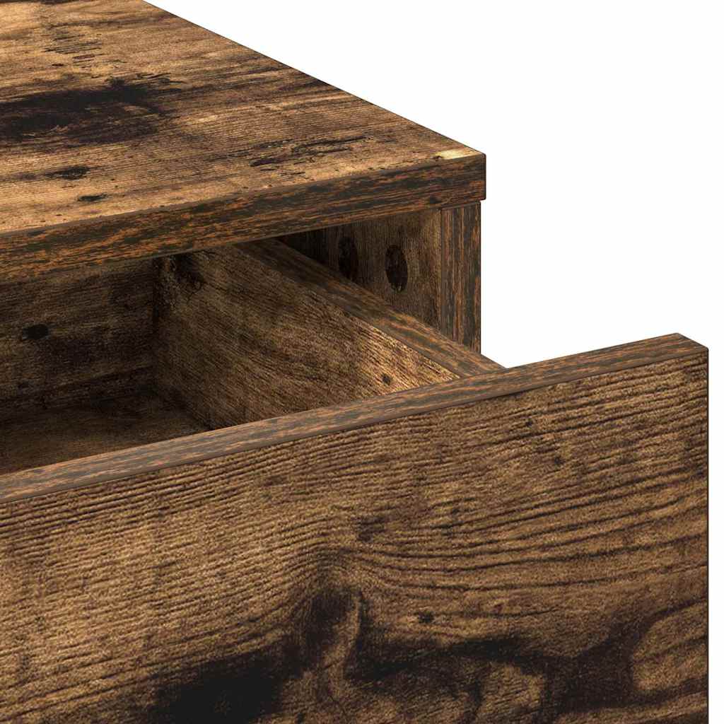 Makeup Table Smoked Oak 50 x 41 x 135 cm Engineered Wood