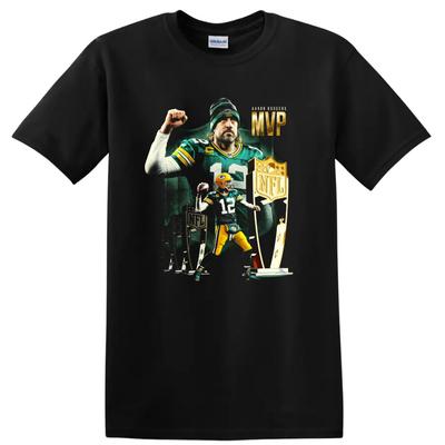 Aaron Rodgers T Shirt Green Bay Packers MVP Football Legend Tee