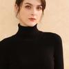 High Collar Sweater Women Solid Fit Knitted Undercoat 2022 New Autumn and Winter Casual Solid Short Long Sleeve Sweater Pullover
