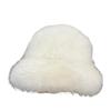 New Autumn Winter Faux Fur Bucket Hat Women'S Wide Brim Solid Color Korean Senior Warm Fisherman Cap Fashion Party Panama Caps