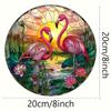 2D Flat Acrylic Flamingo Sunset Decoration, No Need for Batteries/electricity, Unique Indoor/outdoor Decoration, Multi-purpose