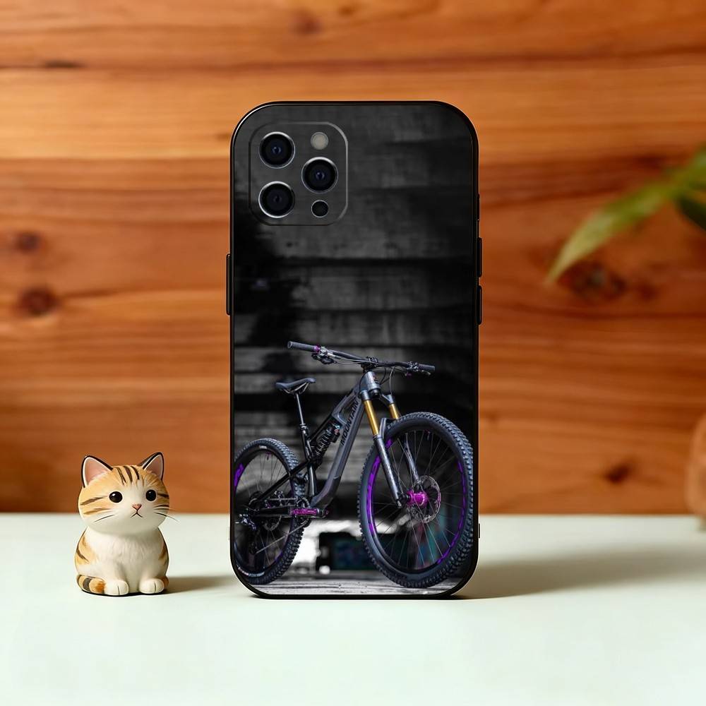 C-Cool M-Mountain Bicycle Bike Phone Case For iPhone 17, 16,15,14,13,12,11 Plus,Pro Max, Others Soft Black Cover
