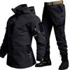 Workwear Set and Spring Durable Plus Detachable Multiple Hiking [Kayiyasu] Men's (Top Bottom) - Windbreaker, Clothing, Waterproof, Windproof, Warm,