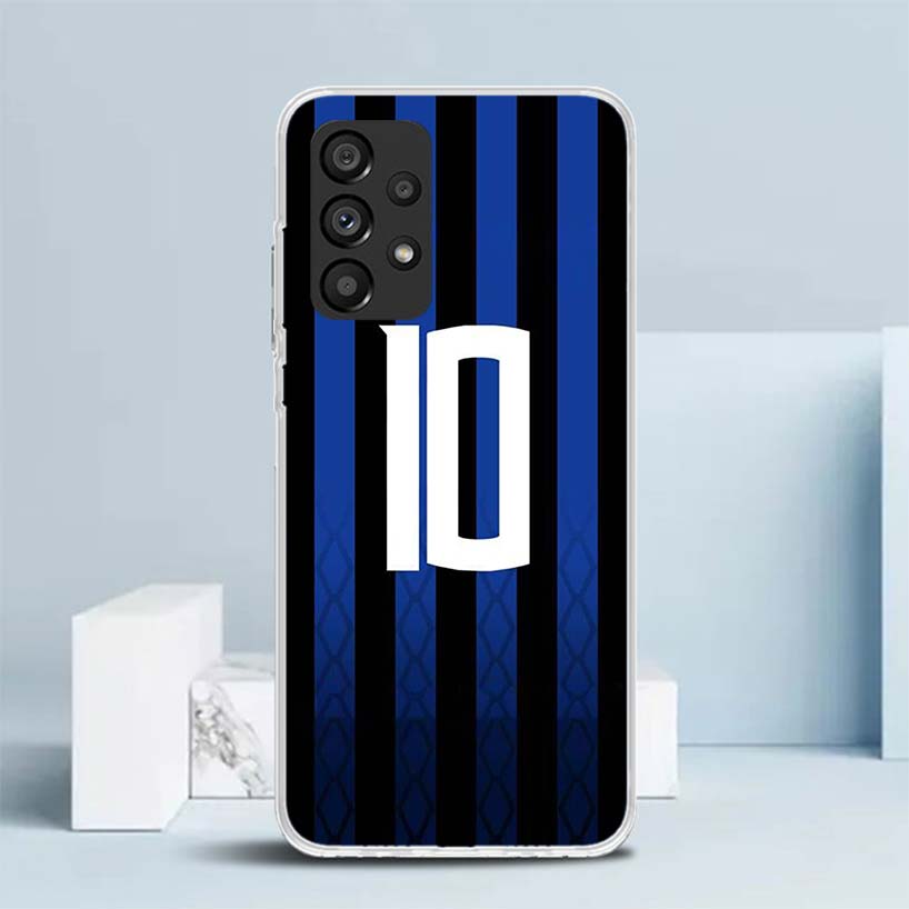 FootBall Number 7 10 30 Soft Cover for Samsung Galaxy A17 A37 A57 A16 A26 A36 A56 A15 A14 A55 Phone Case A13 A53 A25 A35 A24 A34
