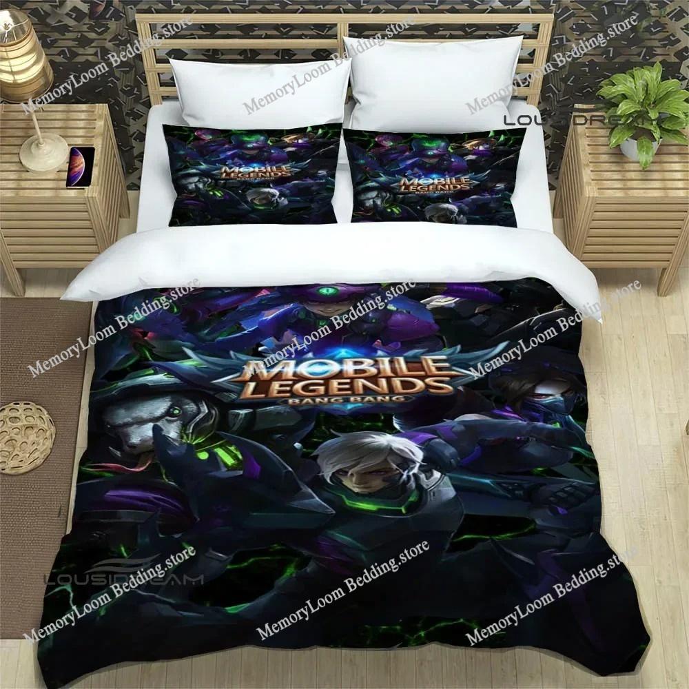 3D Printing Trendy Soft Mobile Legends Bang Bang Game Bedding Set Duvet Cover Pillowcase Comforter King/Queen Size Boys Adult