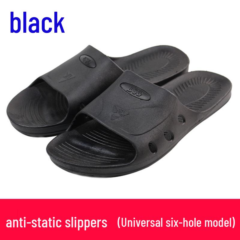 Anti-Static Breathable Cleanroom Slippers, Dustproof Work Shoes with Thickened Soft Sole