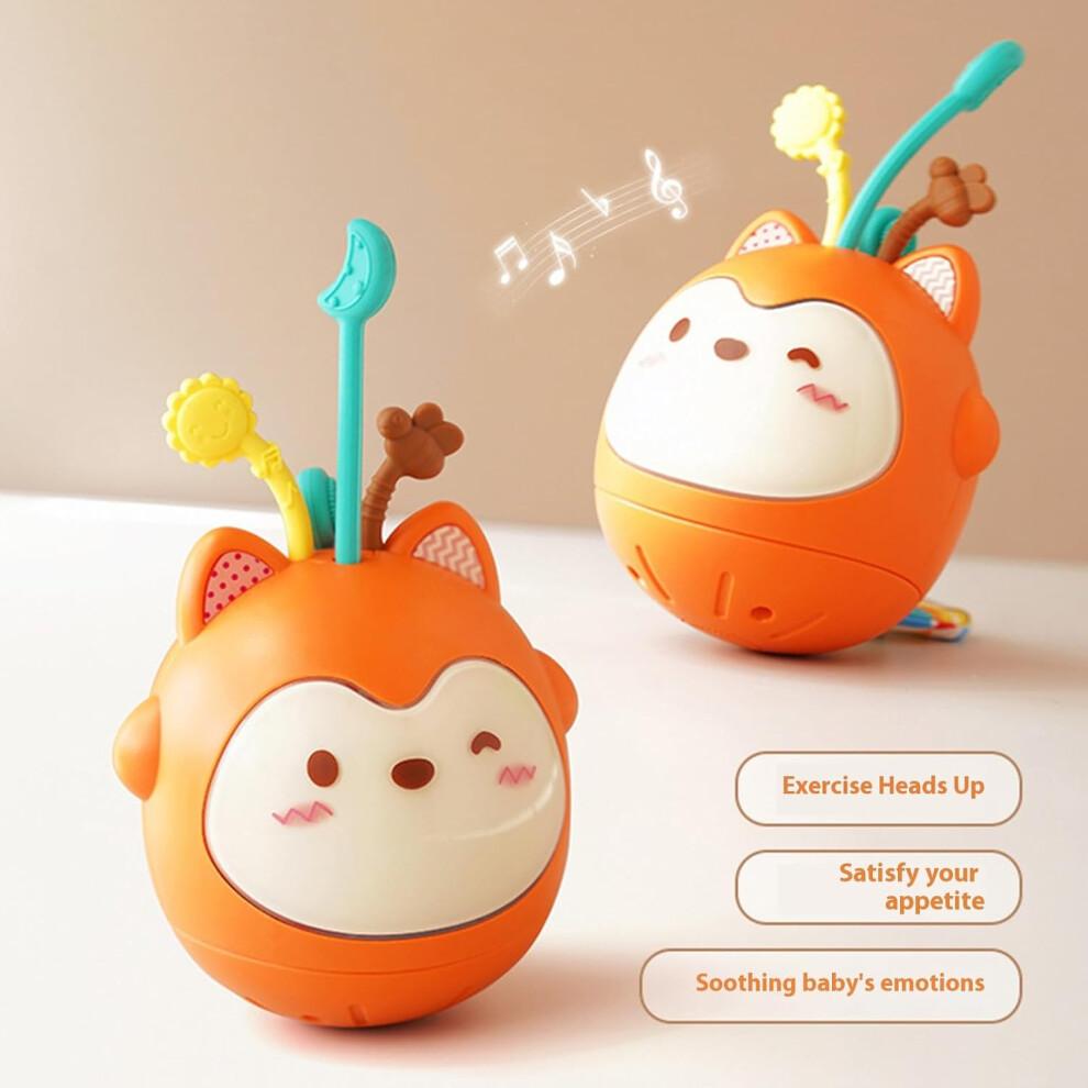 Baby Musical Cartoon Wobble Toy for Sensory Development and Comfort, Soothing Plaything for Toddler Boys and Girls