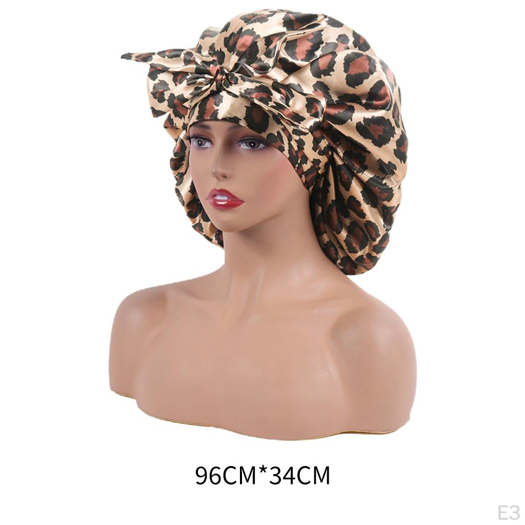 Satin Bonnet Sleep Hat, Cover for Hair Care, Hat Soft Night Sleeping