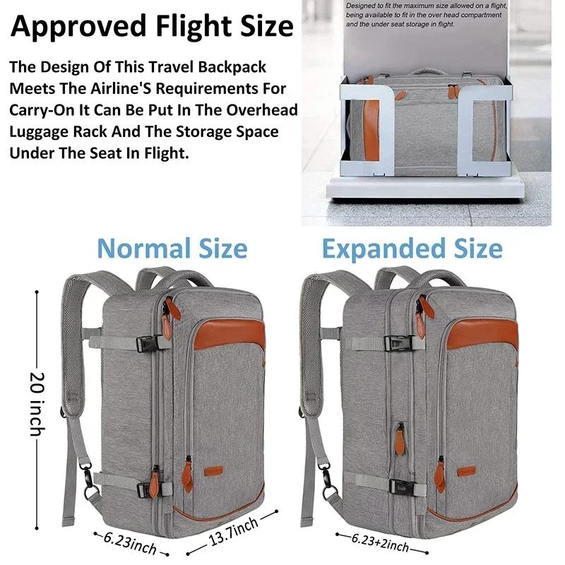 Large Capacity Travel Expandable Large Suitcase Backpacks With 4 Packing Cubes Water Resistant Luggage Daypack Backpack