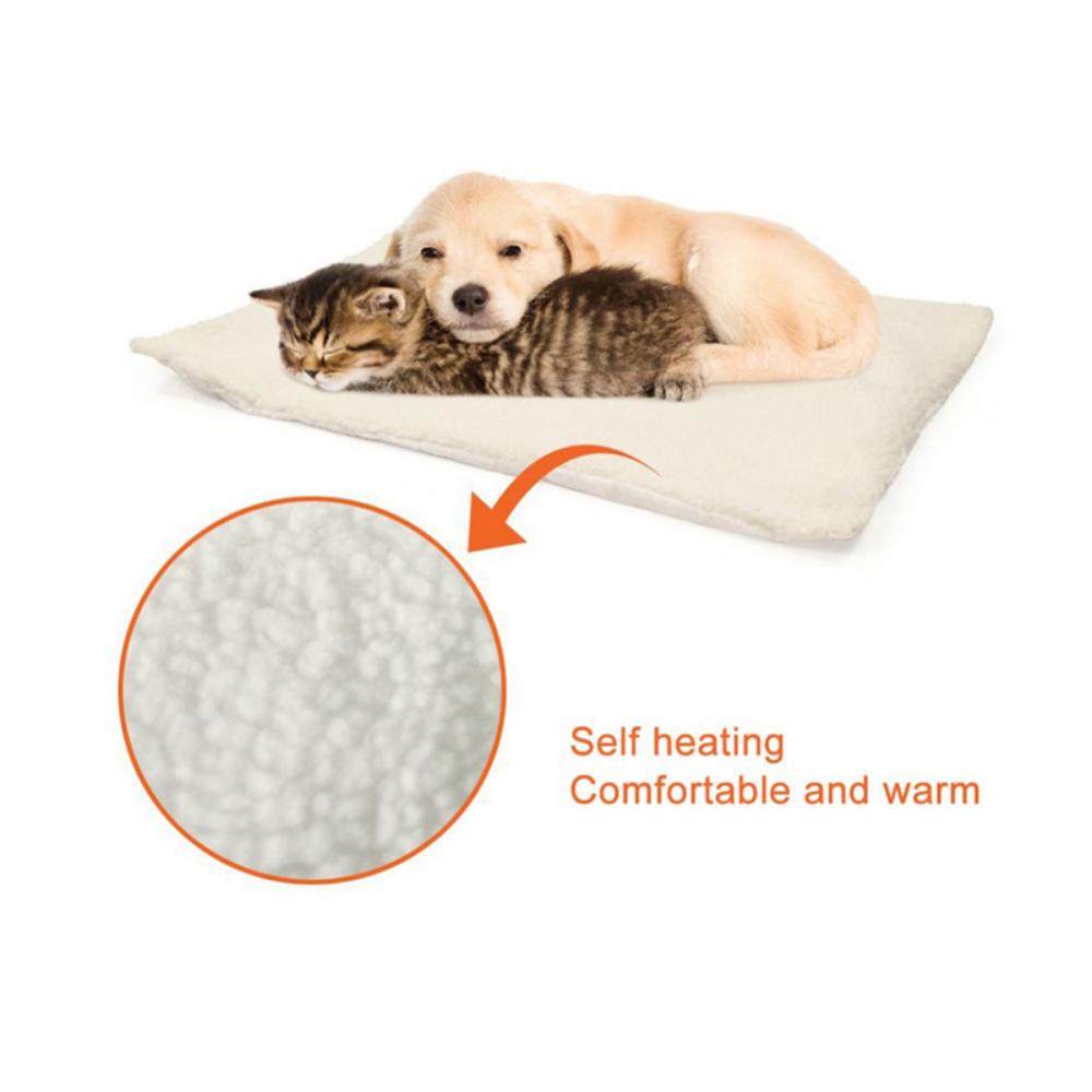 Winter Warm Lamb Wool Dog Bed, Pet Bed Mat, Cat Cotton Bed, Self Heating Cat and Dog Blanket, Pet Supplies