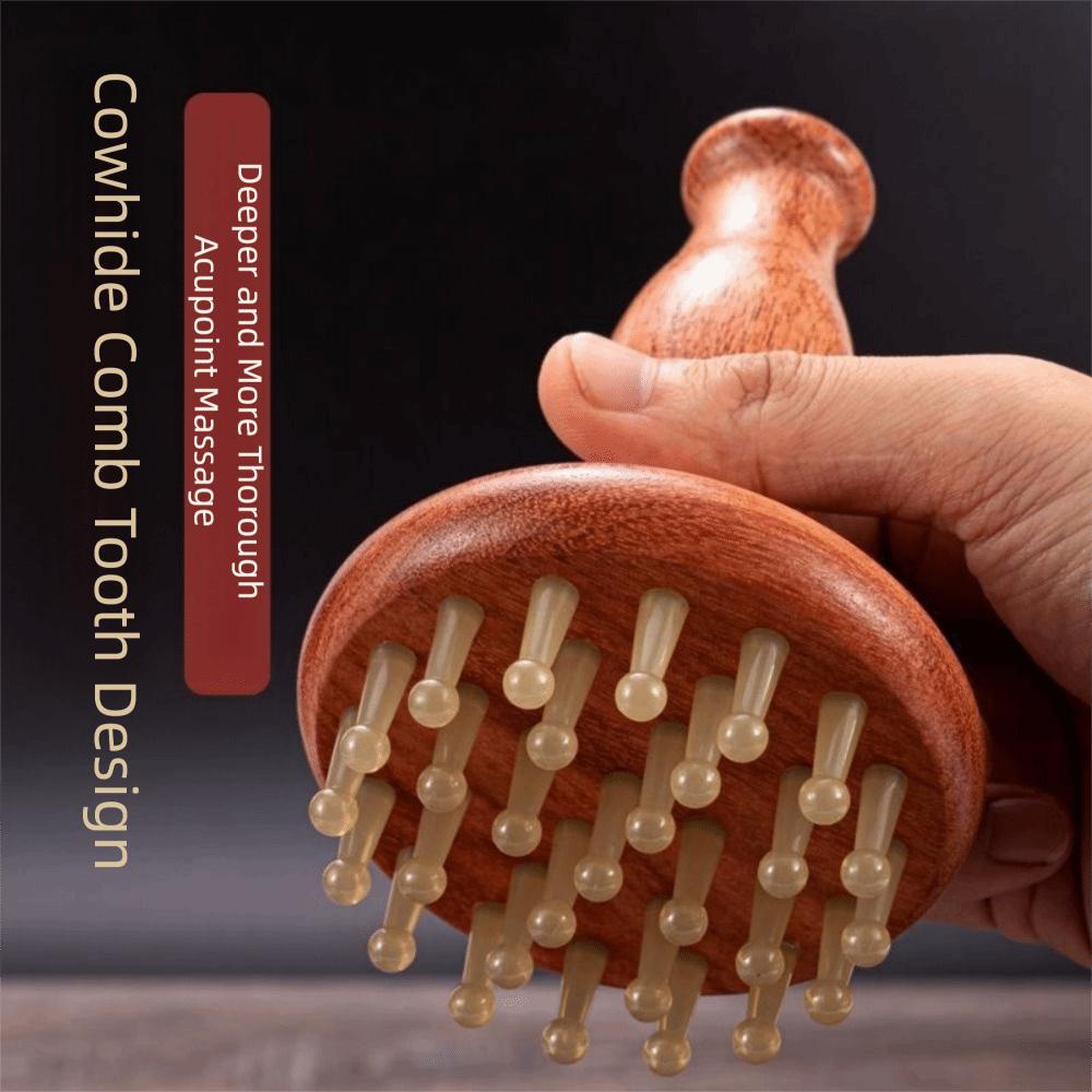 29 Teeth Gua Sha Massage Tool Wood Grain Wood Meridian Brush Meridian Massager  Body Meridian