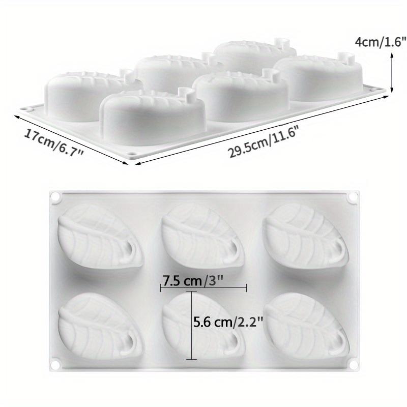 Soap Molds 3D Silicone Mold Soap Mould Silicone Mold Tools 6 Cavity Leaf Shape Soap Making Supplies DIY Handmade