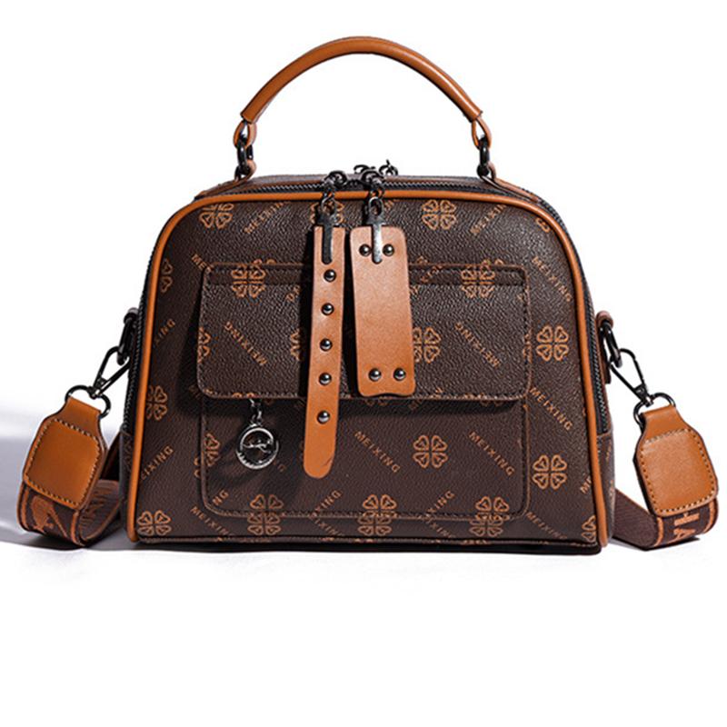 

Высококачественные женские квадратные сумки из плутониевой кожи большой вместимости, сумки через плечо для женщин, дизайнерская брендовая женская сумка с широким ремешком