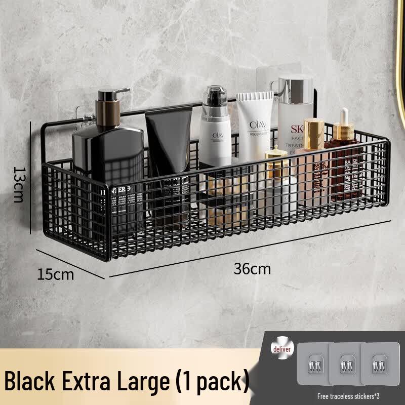 LIEI Punch-Free Wall-Mounted Bathroom Shelf