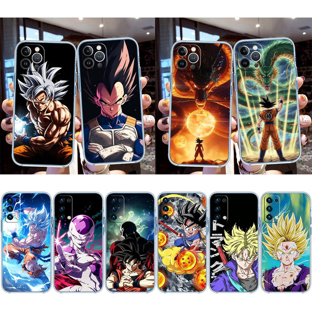 Dragon Ball Goku Transparent Phone Case for Motorola Moto G7 G8 G9 G84 G85 G73 G24 G15 Z2 Play Power Plus