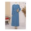 Asymmetrical Crepe Dress With Aller Front And Skirt