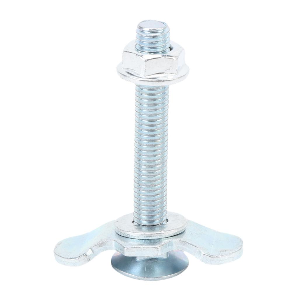 10pcs L Track Double Lug Threaded Stud Nut Fitting Zinc Plated L Track Rail Threaded Stud Fittings Tie Down for Van