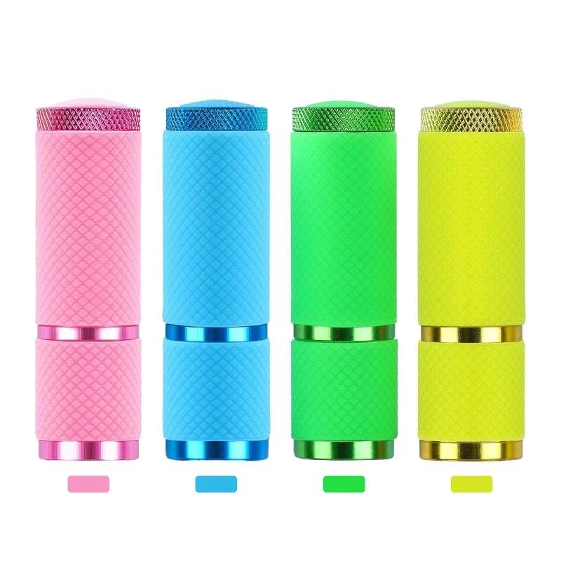 New Portable LED Mini Flashlight Bead Light Therapy Light Quick Drying Nail Enhancement Products Tool for Nail Oil Adhesive Lamp