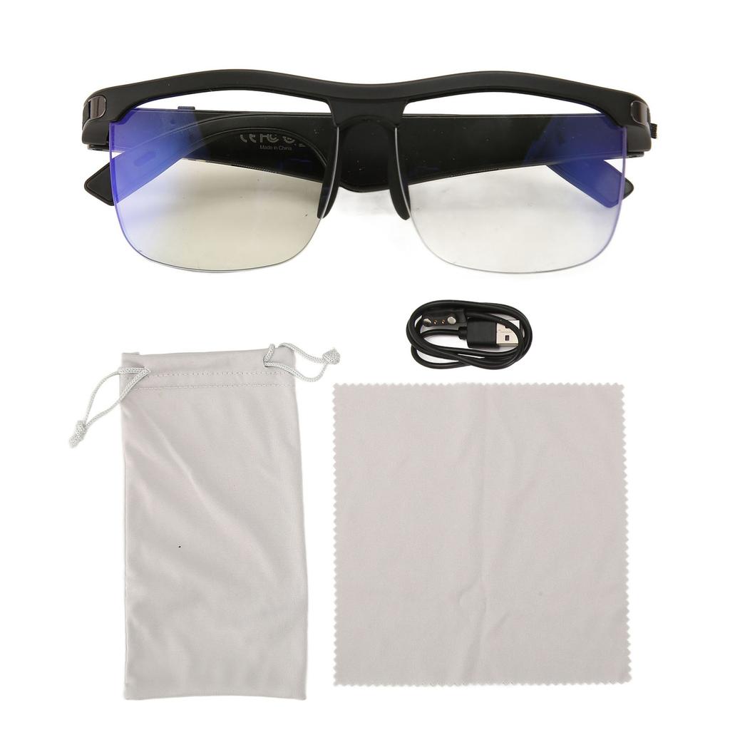 Musikbrille Bluetooth 5.3 Sprachsteuerung Open-Ear-Stil Blaulichtfilter Gesunde Gläser Smart
