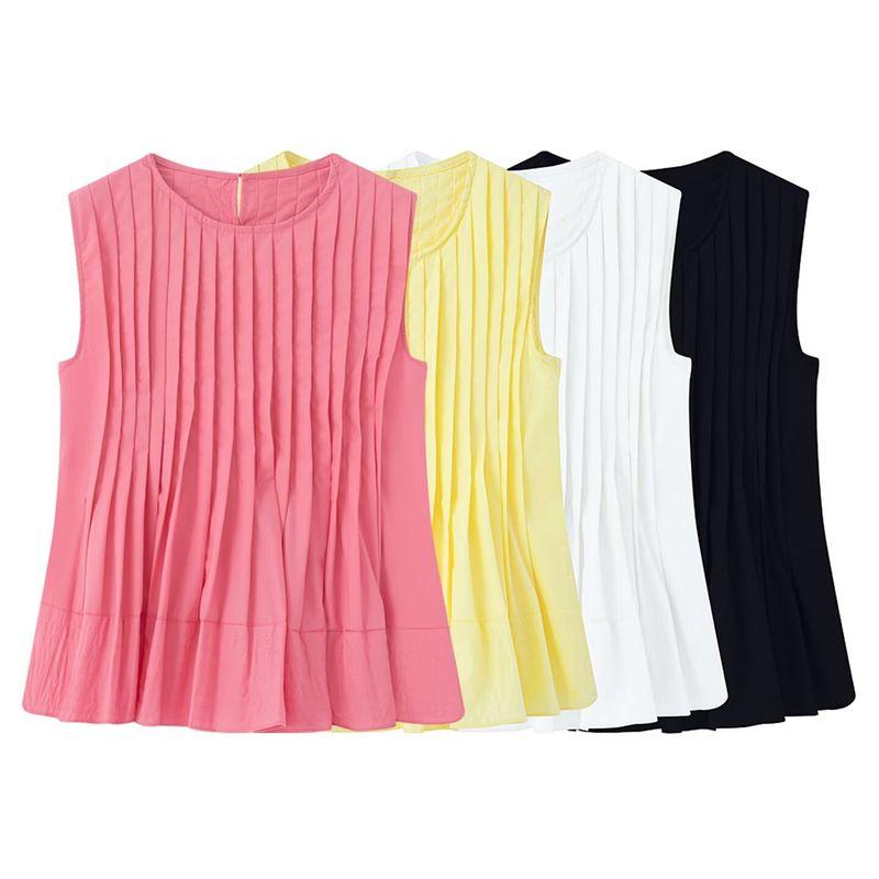 Kaslead New Arrival Women's Fashion Style Fashion All-Match Women's Slim Looking Loose Vest Shirt