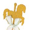 20Pcs Lovely Carousel Shape Cake Toppers Delicate Cupcake Dessert Toppers Table Decor Carousel Cake Fruit Card Insertion