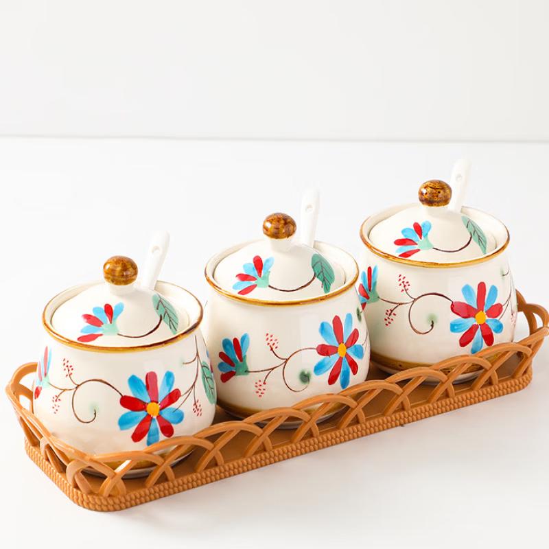 ZISIZ Japanese Ceramic Stew Pot and Condiment Set