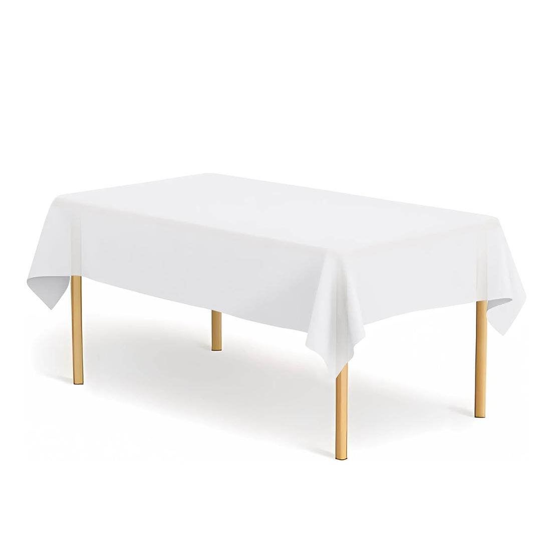 5pcs 137x274cm Disposable Tablecloth For Rectangular Birthday Party Wedding Christmas Table Cover Wipe Desk Cloth Decor Covers 5pcs белый