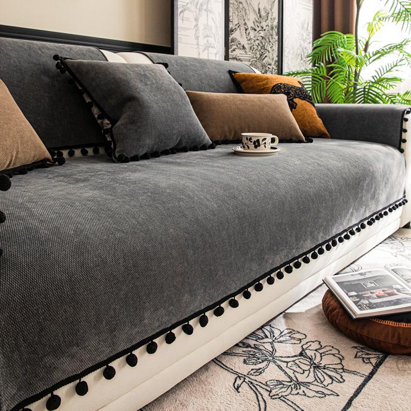 Medieval sofa cushion universal in all seasons living room high sense 2025 new French retro sofa cover cover towel full cover 30 50Cm set 1993₽