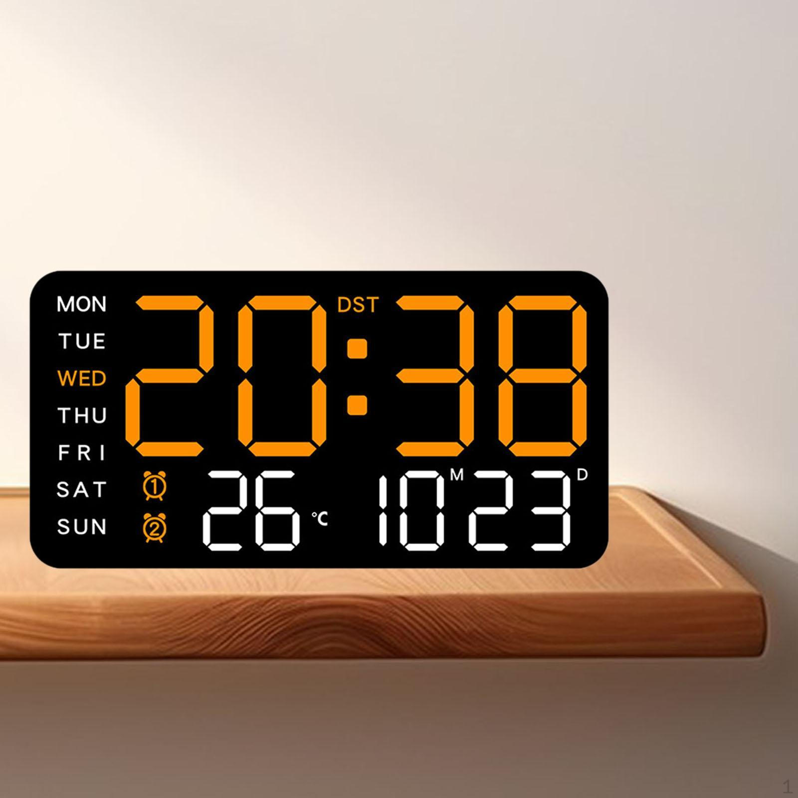 

Цифровой будильник с электроприводом прикроватный столик с регулируемой яркостью настенный светодиодный