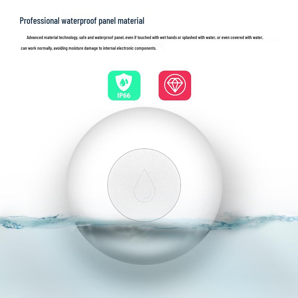 Tuya Zigbee Smart Water Leak Detector with App Timer Alarm