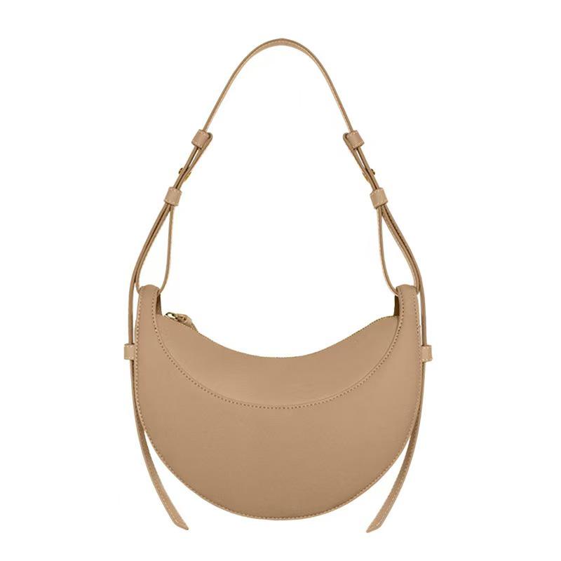 Polene Echtes Leder Halbmond-Satteltasche - Vielseitige Französische Crossbody- und Umhängetasche