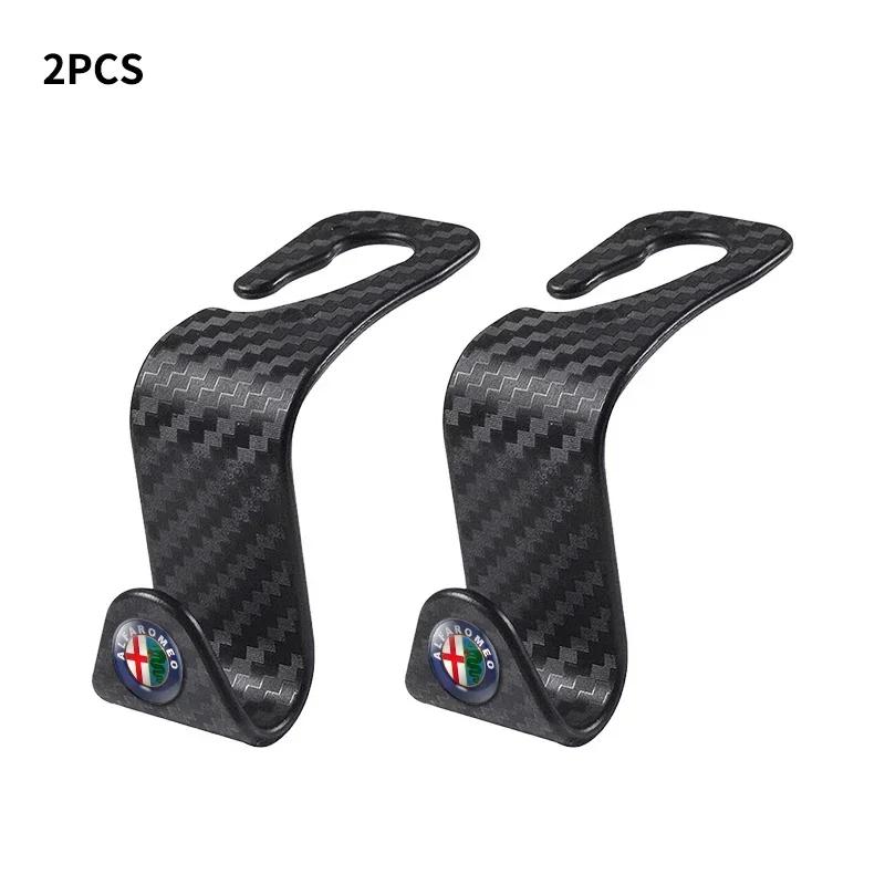 Car Stickers For Alfa Romeo Car Seat Hooks Headrest Storage Hanger Car Interior Hanging Hook For Alfa Romeo Giulietta GT 159 147