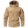 Men'S Loose Jacket Fashionable Multi Pocket Hooded Jacket