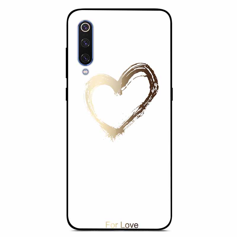 For Xiaomi Mi A3 Cases Luxury Tempered Glass Space Phone Covers for Xiaomi MI 9 Lite Case 9lite MiA3 Hard Back Shell Protective