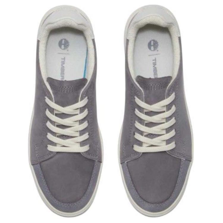 Timberland Low-Top Lace-Up Sneakers Comfortable Versatile Slip-Resistant Durable Women Sneakers Gray TB0A41JXES81