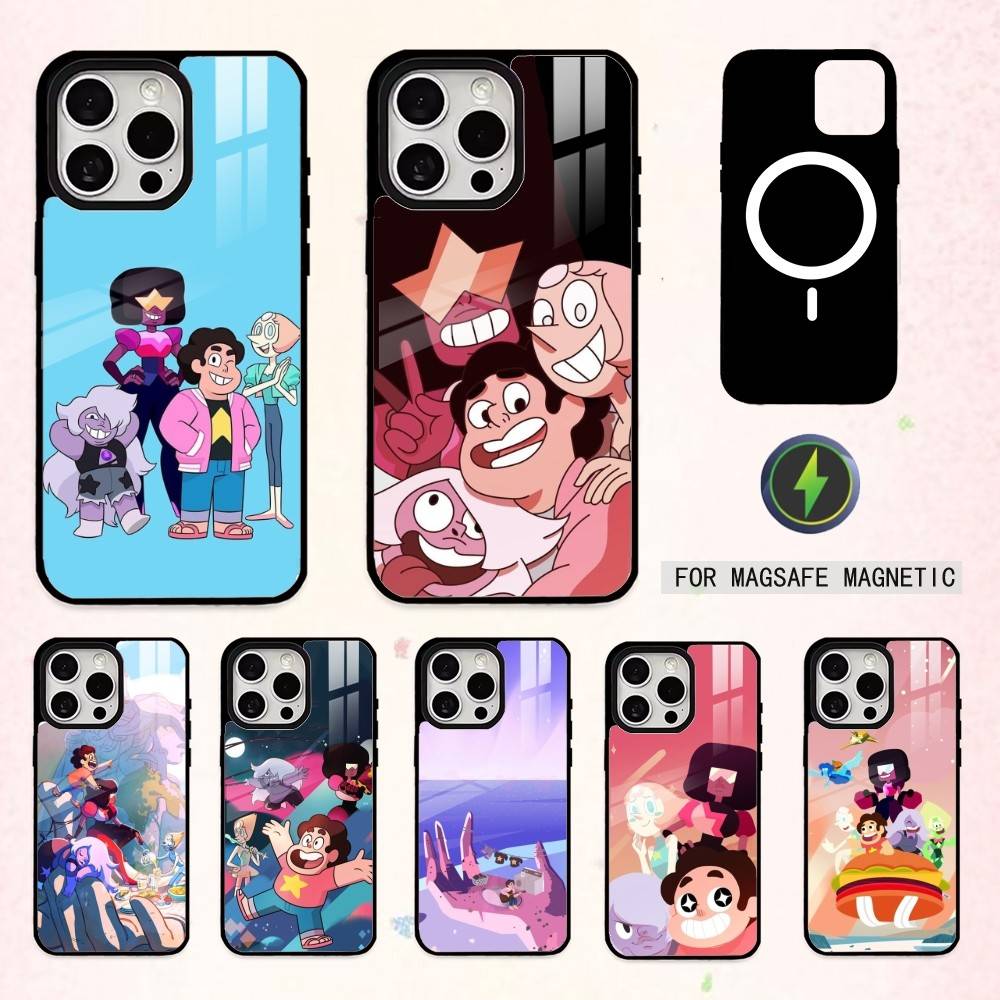L-LGBTQ S-Steven U-Universe Handyhülle Für iPhone17,16,15,14,13,12,11 Plus,Pro Max Magnetisch Für Magsafe Kabelloses Laden