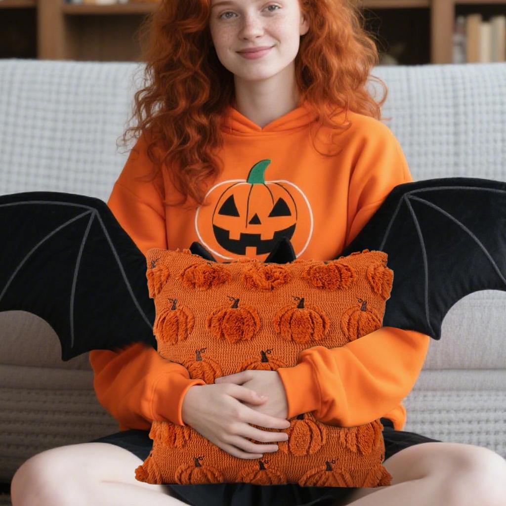 Halloween Throw Pillow Covers Pumpkin 18X18 Pillow Cover Halloween Decorations Pillowcases Thanksgiving Decorations For Party