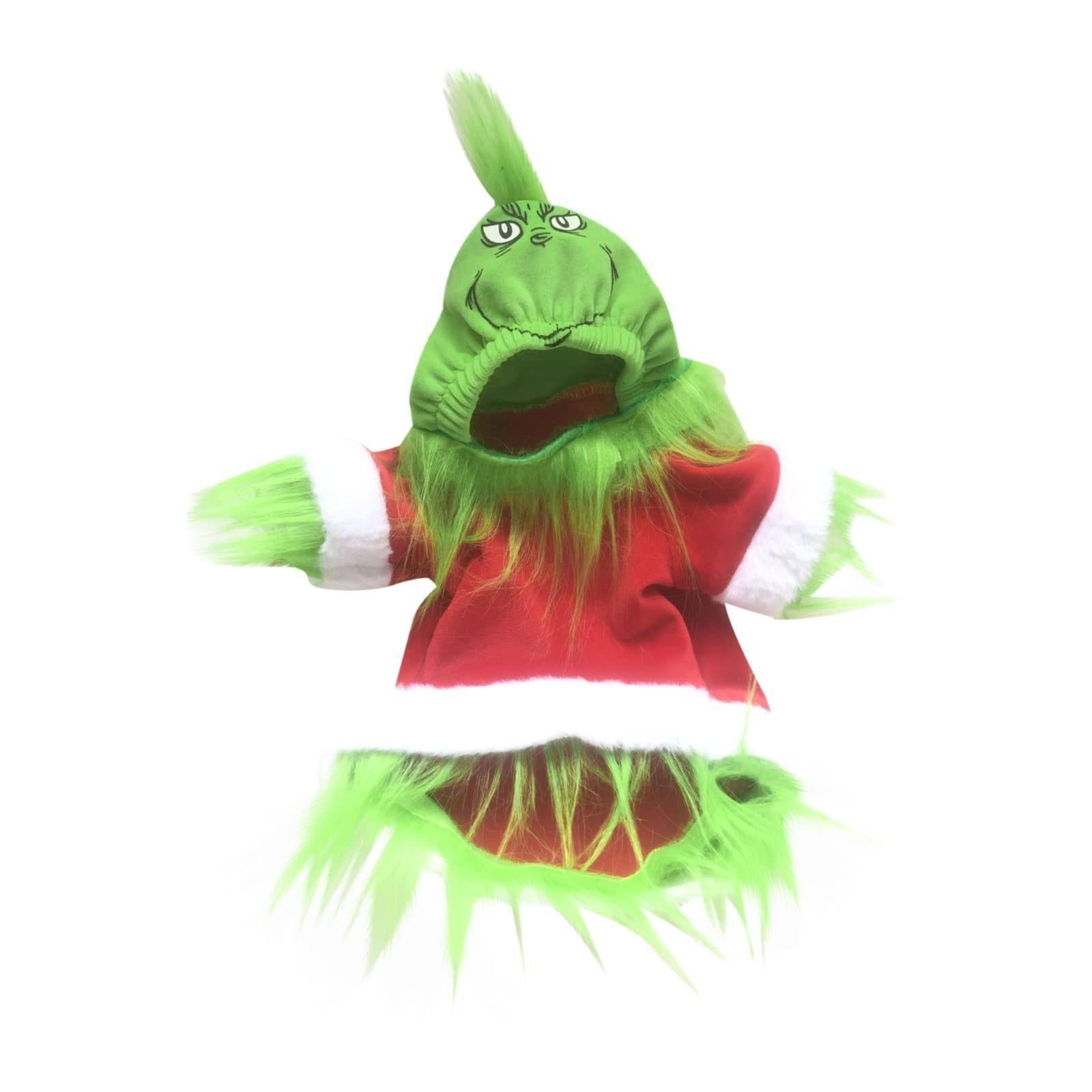 

Рождественская удобная толстовка с капюшоном для домашних животных, мягкая и удобная теплая куртка для собак зимой XS зелёный