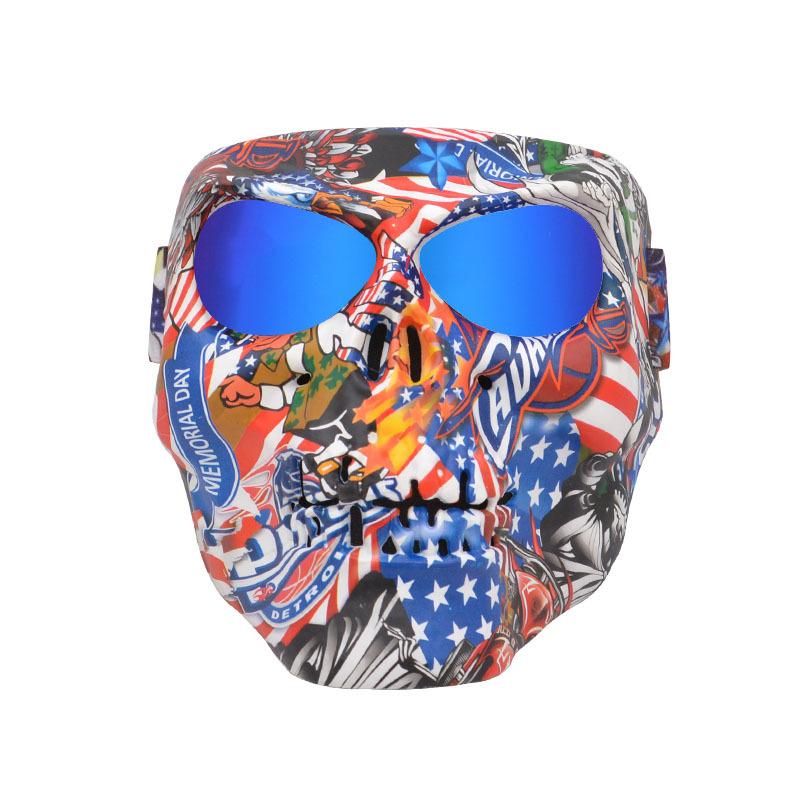 Halloween Party Devil Mask Goggles Motorcycle Goggles Racing Off-Road Glasses Helmet Motorcycle Mask