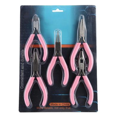 5 stücke Mini Rosa 4in Metall Zangen Set Kit Cutter Handarbeit Schmuck Handwerk Werkzeug