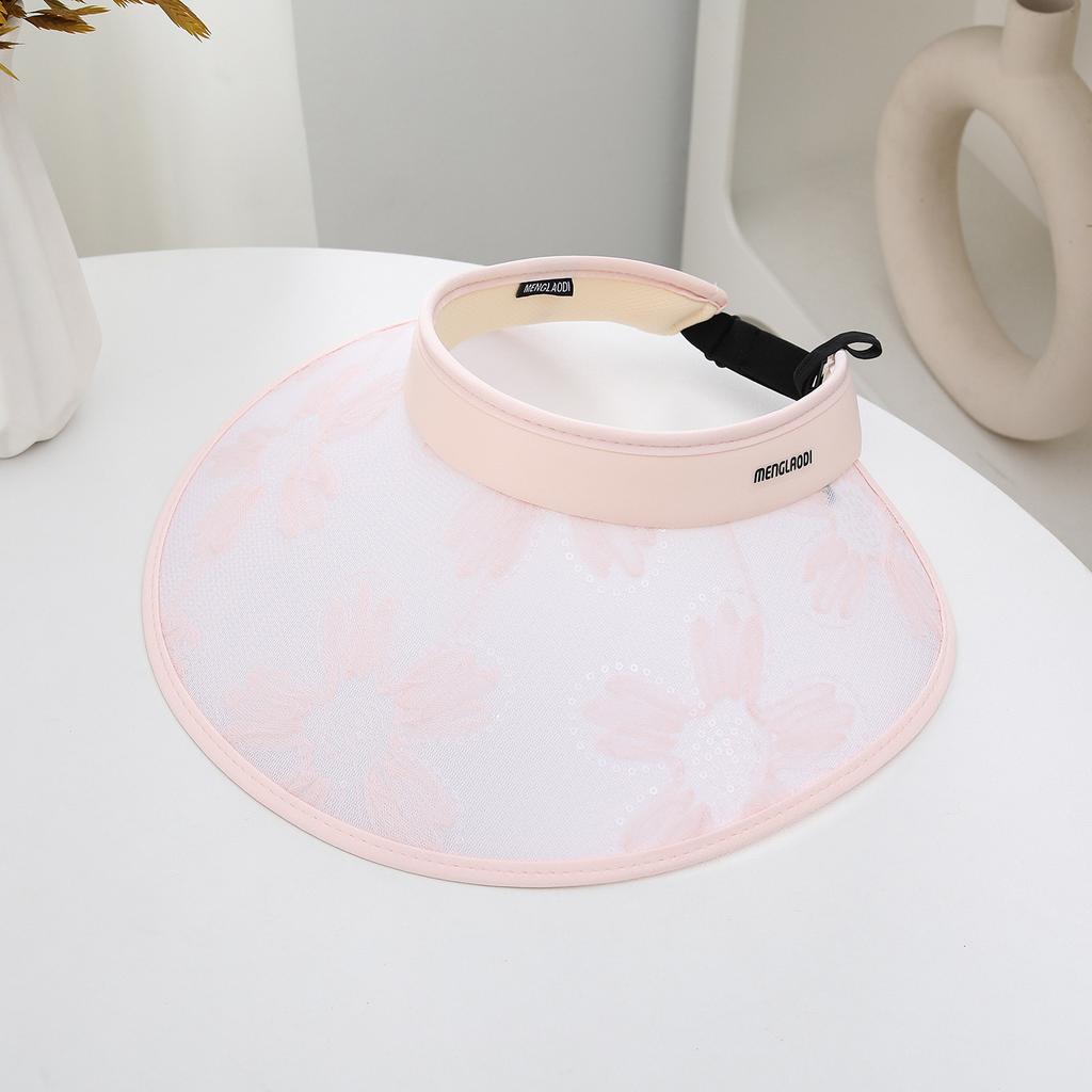 Plain Top Sun-Protection Hat For Women, Versatile Summer Casual Wide-Brim Sunshade Hat, Face-Hugging Small Outdoor Sun Hat