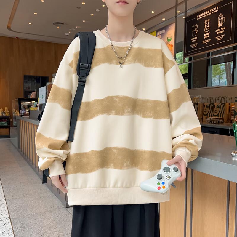 Men's Oversized Round Neck Spring Autumn Casual Sweatshirt