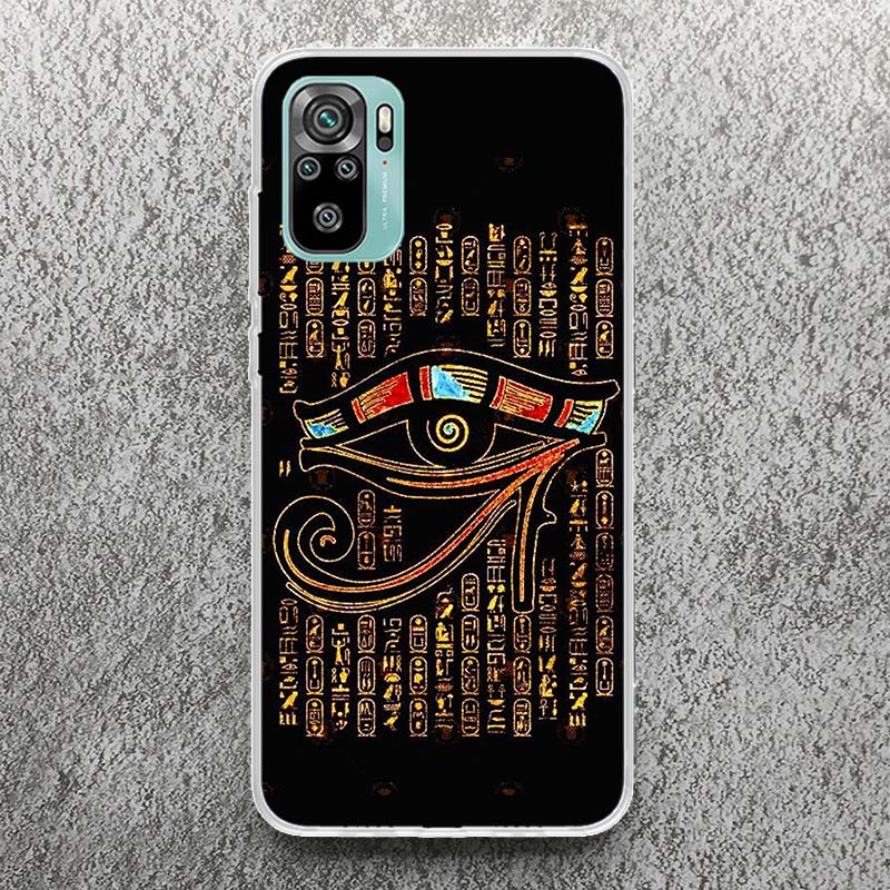 Sacred Eye of Horus Egypt Fresco Print Soft Case for Xiaomi Redmi Note 14 13 14S 12S 11S Phone Shell 10 Pro Plus 11E 11T 12 11 1