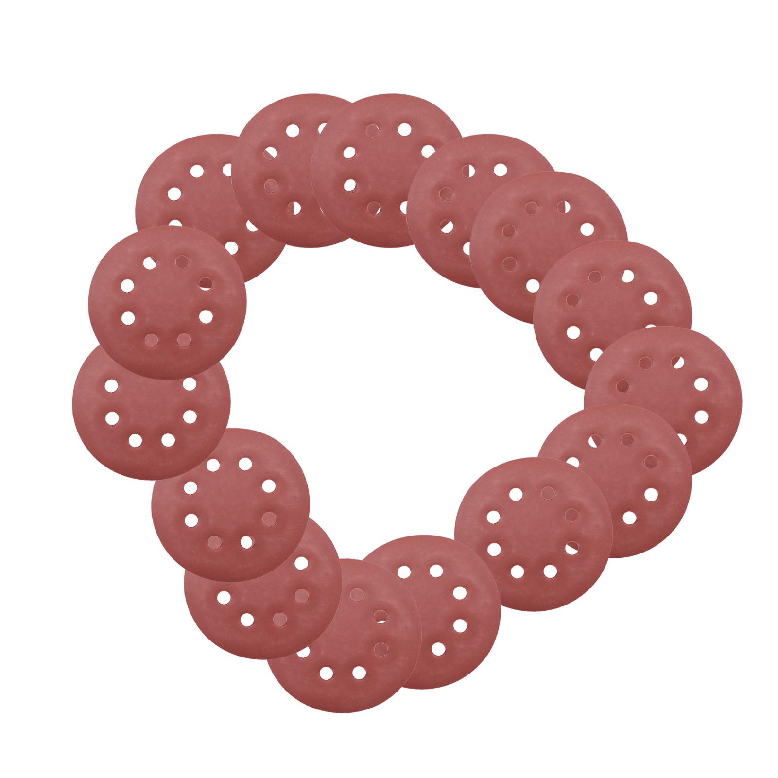 

100Pcs Disc Sandpaper 5in Variety 8 Holes Flocking Abrasive Tool 10 Kinds of Grit 125mm
