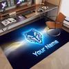 Custom Rug Warrington Wolves FC Pattern Print Name Text Soft Non‑Slip Floor Carpet for Home Indoor Decoration
