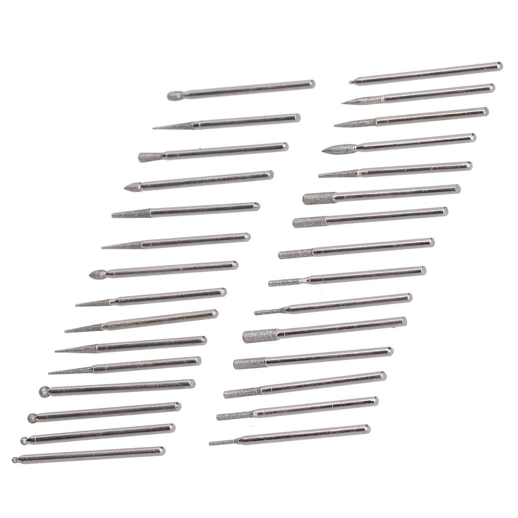 30Pcs Grinding Head Bit Emery Grinder Burr File Tool Set Kit for Polishing Carving