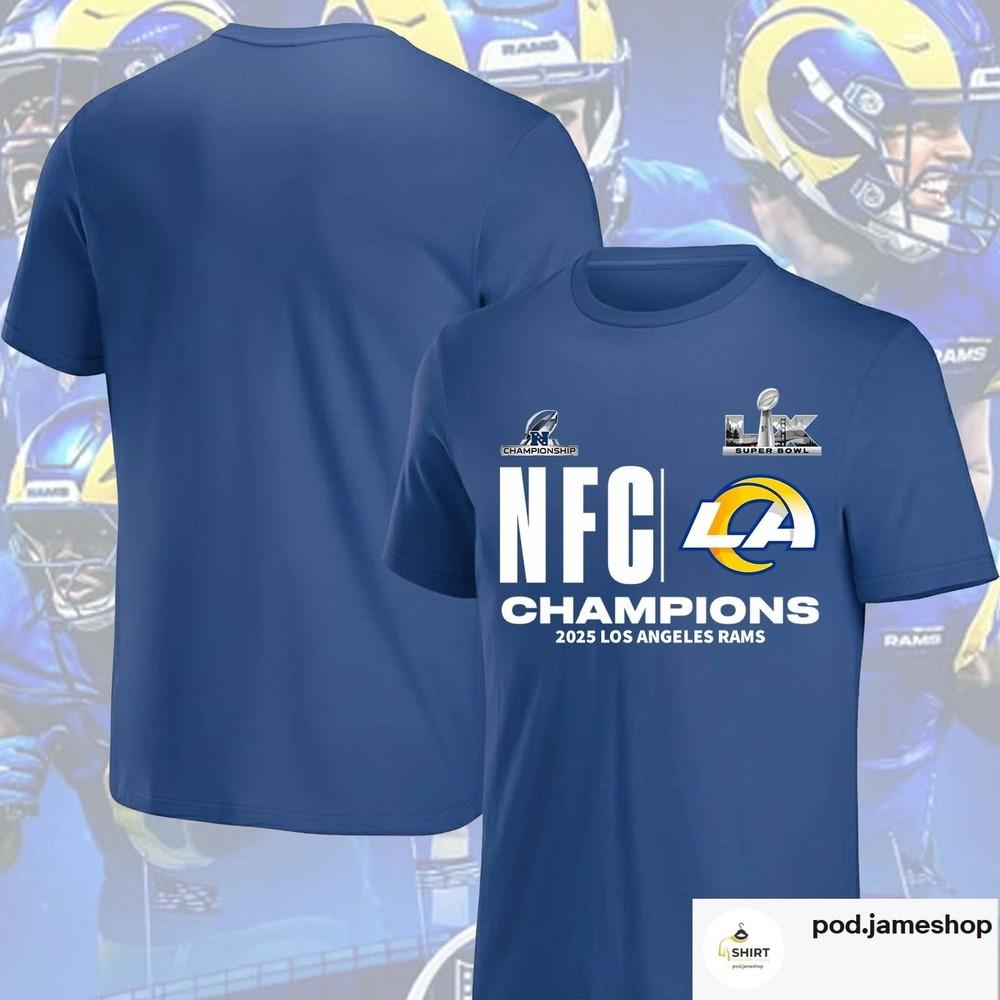 LA Ram 2025 NFC Conference Champions TShirt Unisex S-5XL Unisex T-Shirt XL